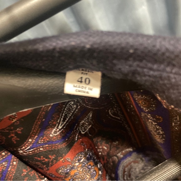 Robert graham cashmere suit blazer - navy blue - Picture 2 of 8